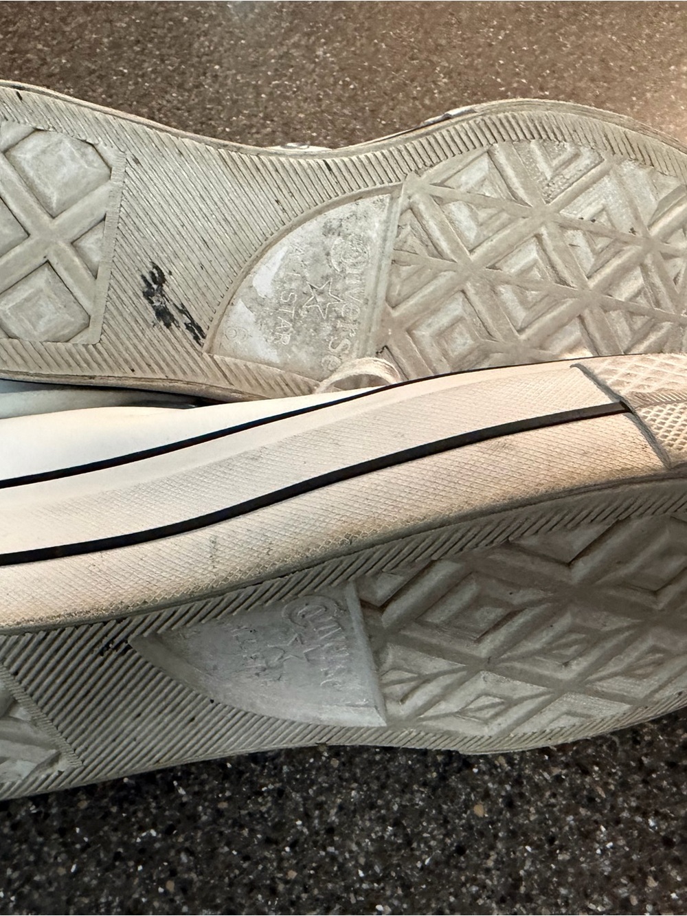 Converse Leather White High Top Sneakers - Picture 2 of 7